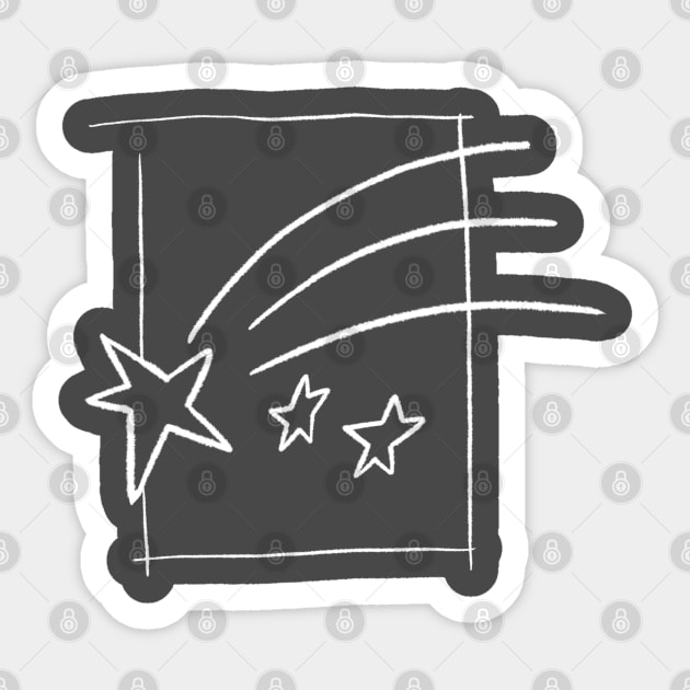 Shooting Star Doodle Sticker by Sketchy